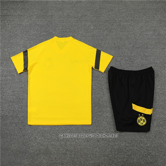 Chandal del Borussia Dortmund 22-23 Manga Corta Amarillo - Pantalon Corto